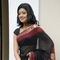 Praneetha hot in transparent black saree | Picture 68323